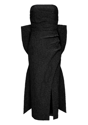 Rebecca Vallance Helene oversize-bow strapless midi dress - Black