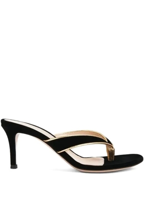 Gianvito Rossi thong stiletto mules - Black