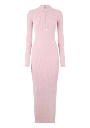 GCDS ribbed long dress - Pink