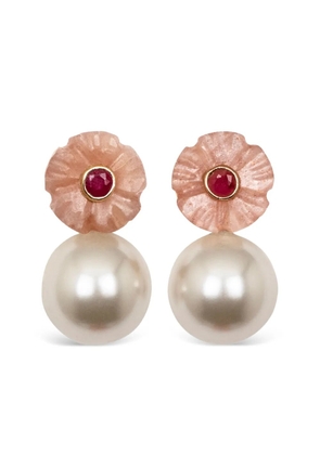 Jennifer Behr Libby flower-detail earrings - Pink