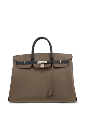 Hermès Pre-Owned 2018 Birkin 40 flap-fastener tote bag - Brown