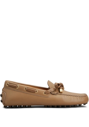 Tod's bow-detail loafers - Neutrals