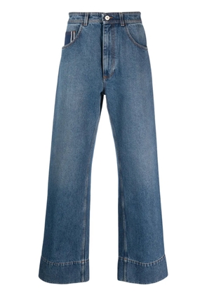 Wales Bonner Miles mid-rise wide-leg jeans - Blue
