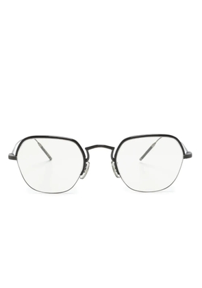Oliver Peoples TK-7 geometric-frame glasses - Black