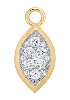 Sara Weinstock 18k yellow gold diamond marquise charm