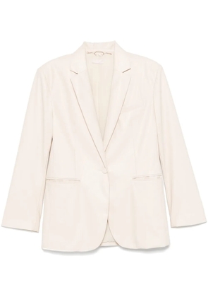 LIU JO faux-leather blazer - Neutrals