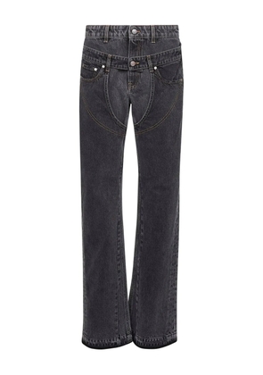Stella McCartney two-tone double-waistband jeans - Grey