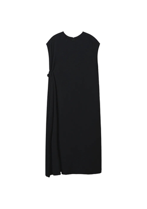 Y's ruched midi dress - Black
