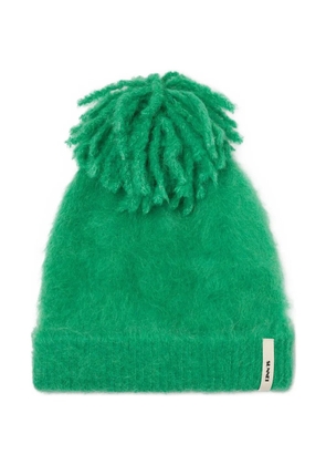 Sunnei knit bobble beanie - Green