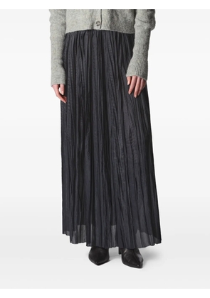 Roberto Collina pleated maxi skirt - Black