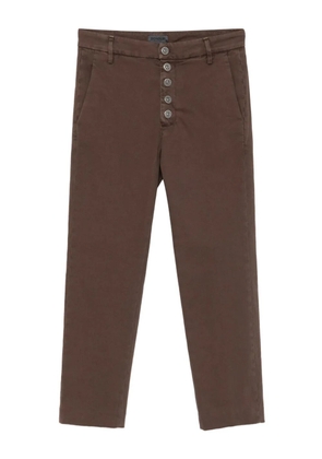 DONDUP buttoned-up trousers - Brown