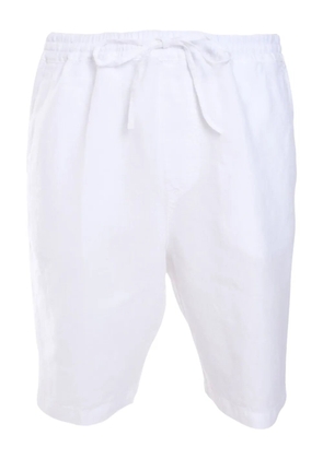 120% Lino drawstring linen shorts - White