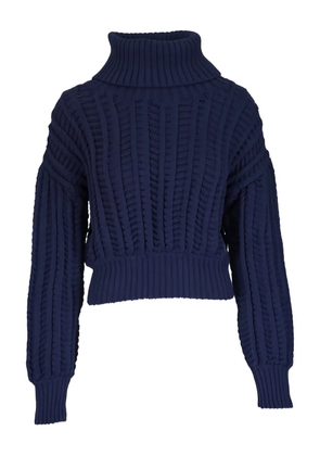 KZ_K STUDIO Kusari roll-neck knitwear sweatshirt - Blue