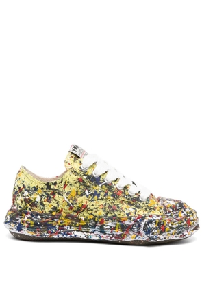 Maison MIHARA YASUHIRO Peterson23 sputtering-paint sneakers - Yellow