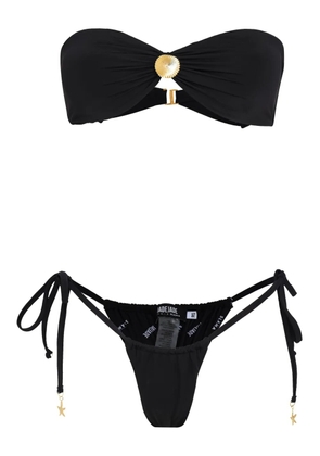 Amir Slama x Jade Picon draped-detail bikini set - Black