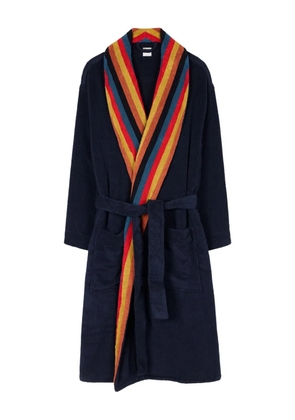 Paul Smith striped-panel robe - Blue