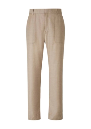 Brioni wool elastic-waistband trousers - Neutrals