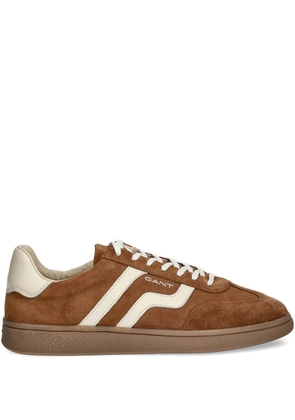 Gant stripe-detail panelled sneakers - Brown