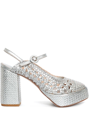 Sarah Chofakian 85mm Frame sandals - Silver