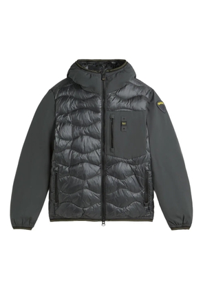 Blauer logo-patch jacket - Grey