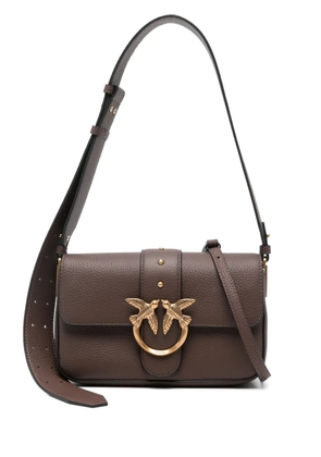 PINKO love birds shoulder bag - Brown
