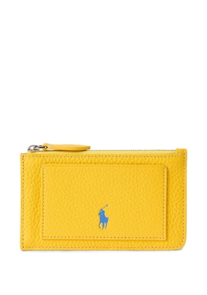 Polo Ralph Lauren Polo Pony-debossed wallet - Yellow