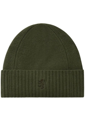 Pringle of Scotland ribbed-edge cashmere beanie - Green