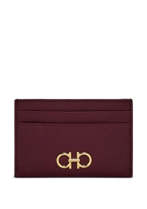 Ferragamo Gancini leather credit card holder