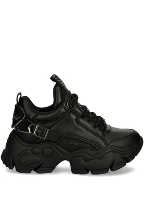 Buffalo Binary Halo buckle-strap sneakers - Black
