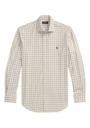 Polo Ralph Lauren checked long-sleeve shirt - White