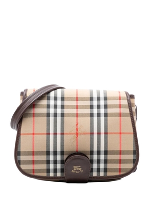 Burberry Pre-Owned 20th Century Haymarket Check Canvas crossbody bag - Brown