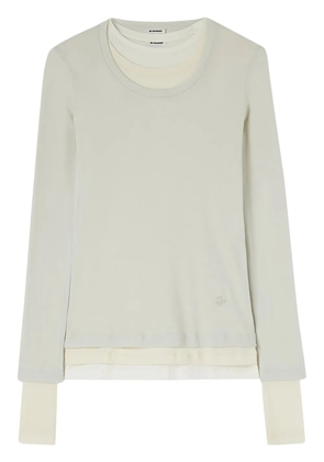 Jil Sander layered cotton T-shirt - Grey