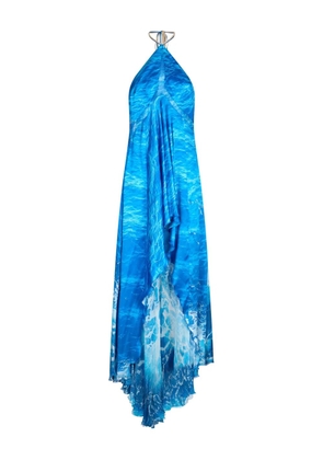 Roberto Cavalli abstract-print dress - Blue