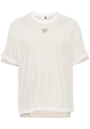 AAPE BY *A BATHING APE® layered cotton T-shirt - White