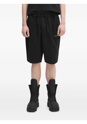 Aries drawstring logo track shorts - Black