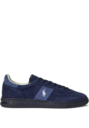 Polo Ralph Lauren suede logo-detail sneakers - Blue