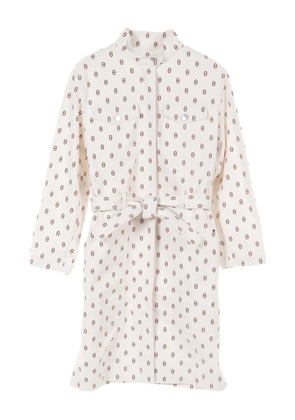 Hermès Pre-Owned 2010s Chaîne d'Ancre cotton-blend coat - White