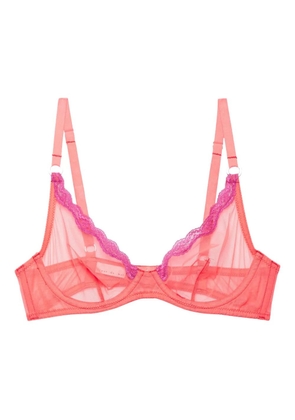 Fleur Du Mal tulle bra - Orange