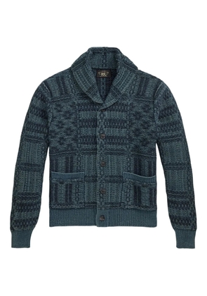 Ralph Lauren RRL patterned-jacquard cardigan - Green