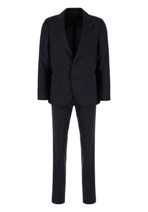 Lardini brooch-detail suit - Blue