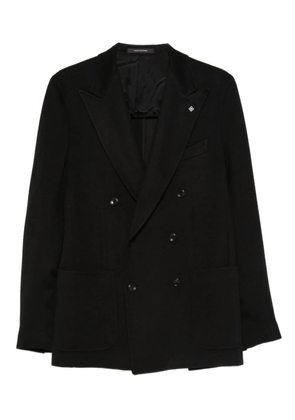 Tagliatore double-breasted pocket blazer - Black