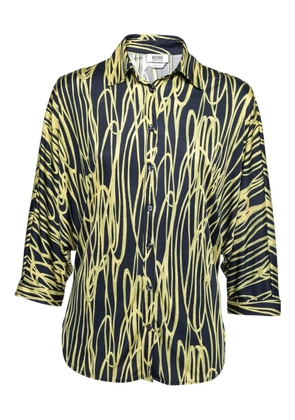 Moschino Pre-Owned abstract-print shirt - Green