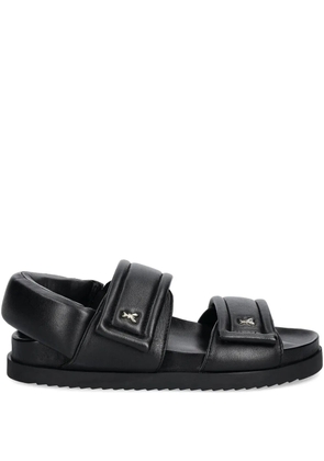 Patrizia Pepe dual-strap slide sandals - Black