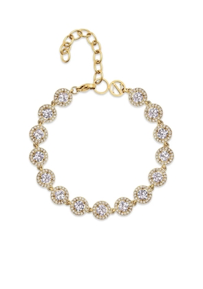 Nialaya Jewelry zirconia-embellishment bracelet - Gold