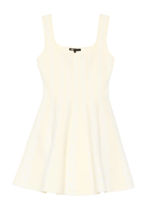 Maje square-neck mini dress - Yellow