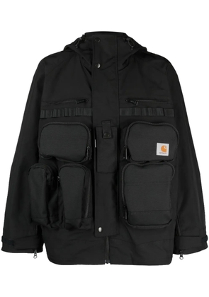 Junya Watanabe MAN multi-pockets hooded jacket - Black