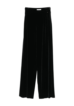 NISSA pleated textured trousers - Black