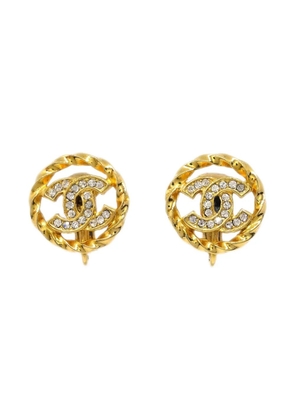 CHANEL Pre-Owned 1990-2000s CC clip-on earrings - Gold