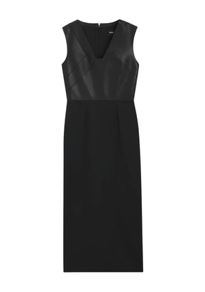 BOSS panelled midi dress - Black