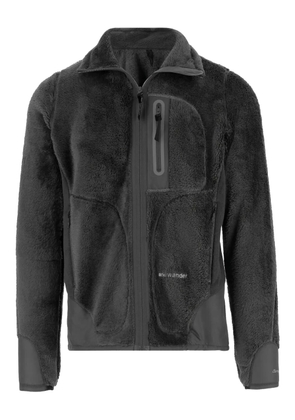 and Wander zipped fleece jacket - Black